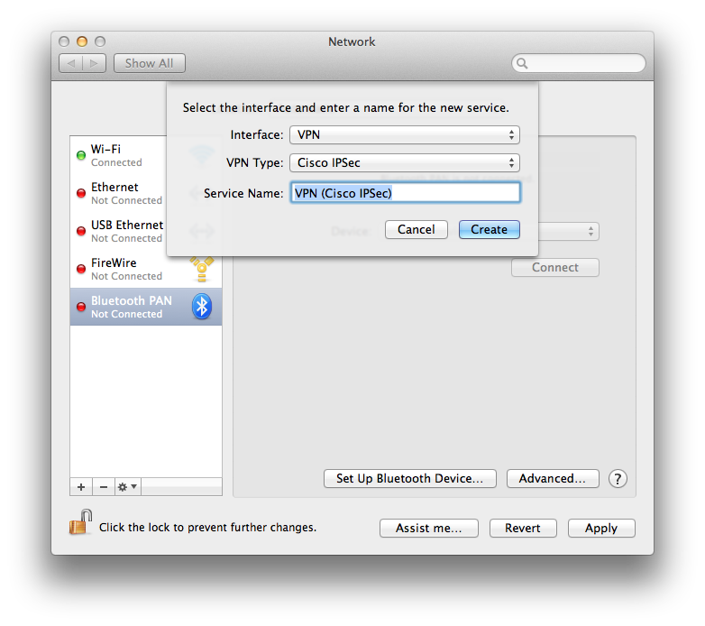 mac os x vpn service free