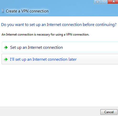how to set up VPN in Windows 8
