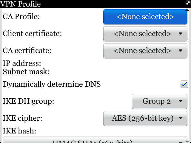 blackberry vpn setup