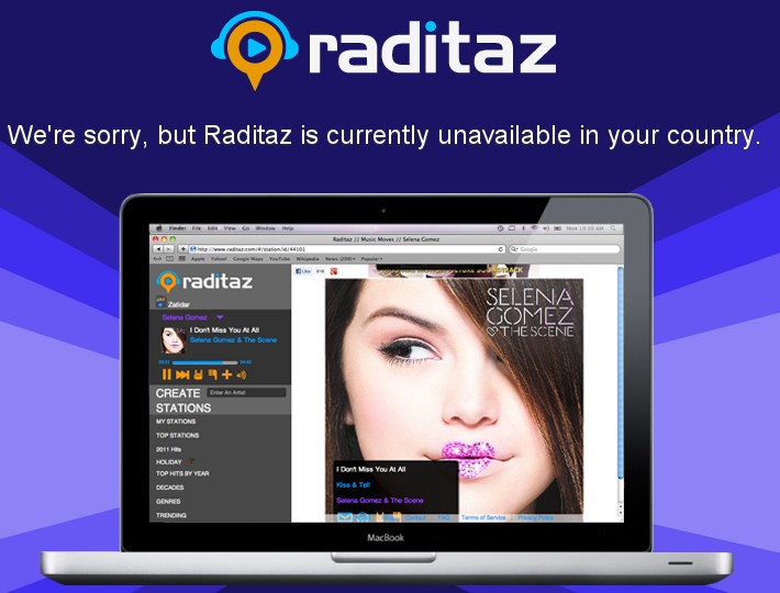raditaz outside usa
