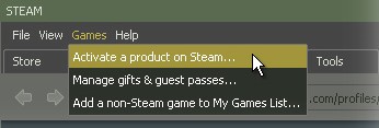 http://www.lazy8studios.com/images/steam-activate.jpg